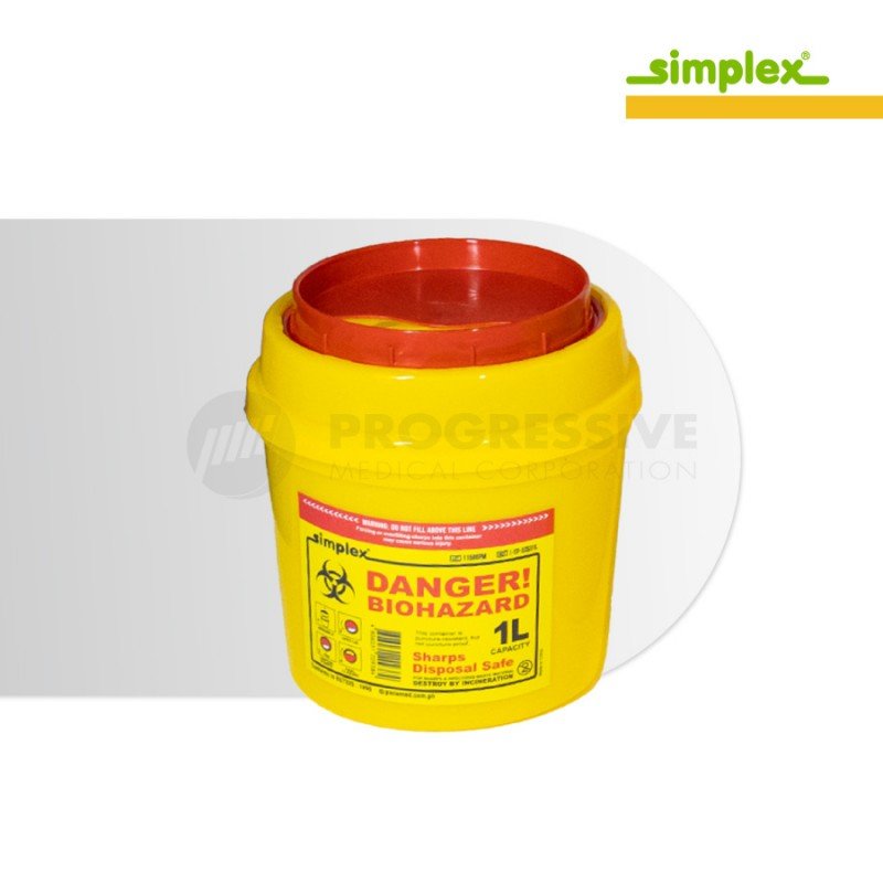Simplex Sharps Disposal Safe 1L Simplex Sharps Disposal Safe 1L