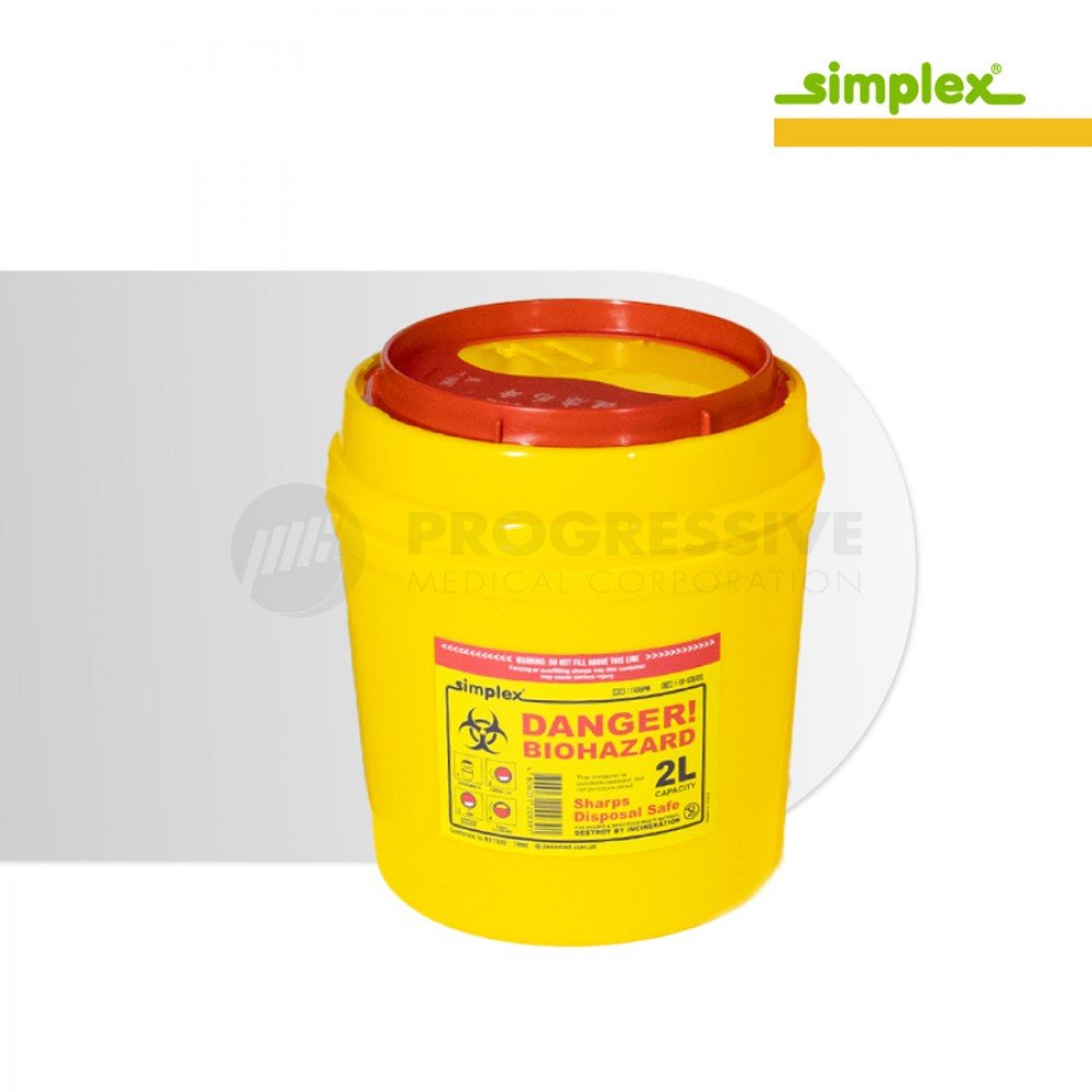 Simplex Sharps Disposal Safe 2L