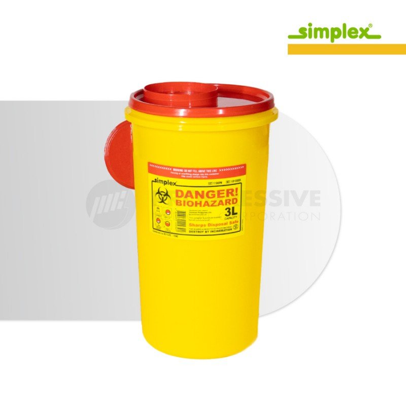 Simplex Sharps Disposal Safe 3L Simplex Sharps Disposal Safe 3L