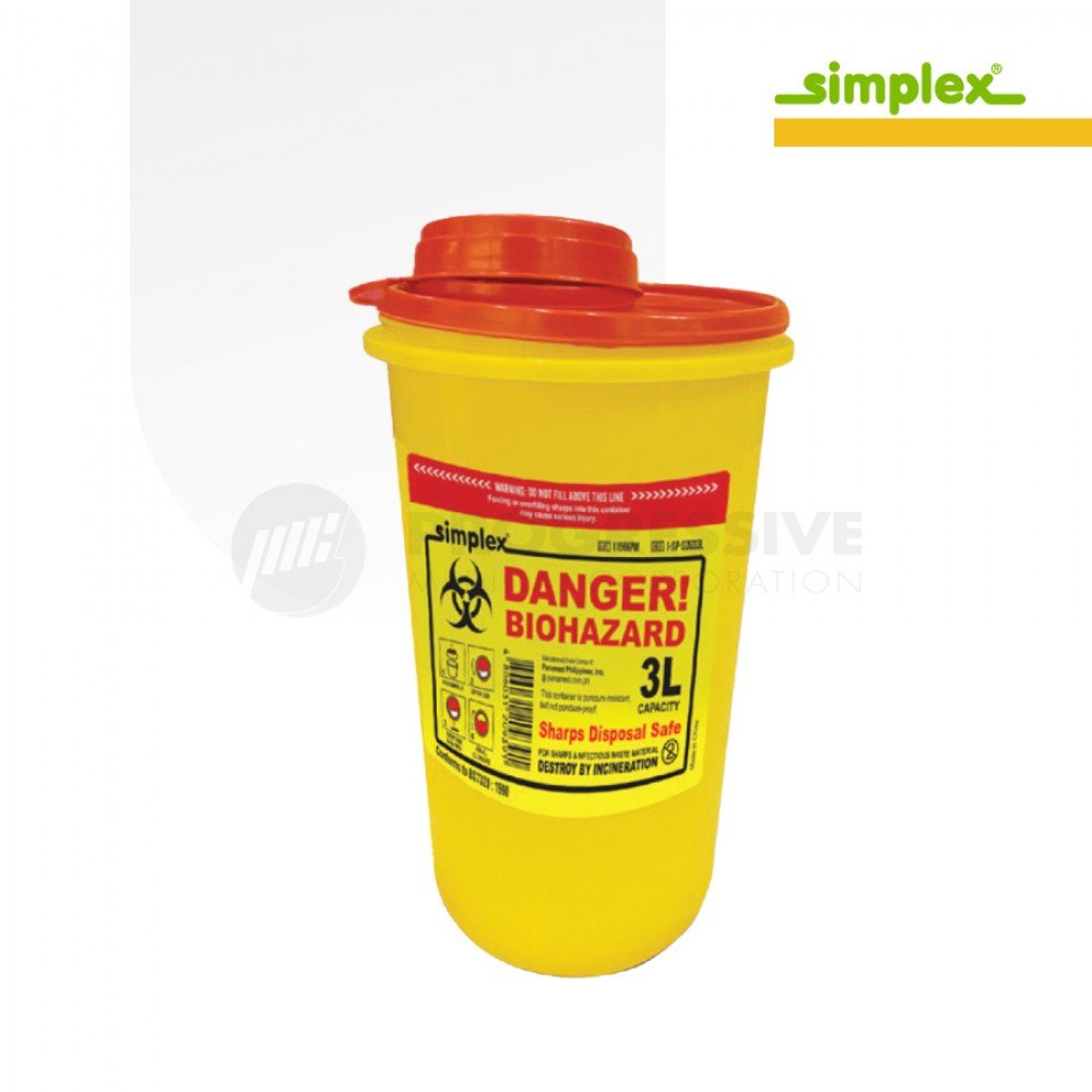 Simplex Sharps Disposal Safe 3L