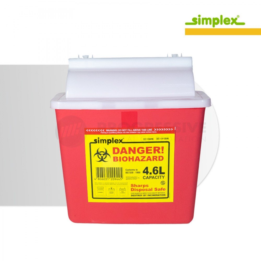 Simplex Sharps Disposal Safe 4.6L