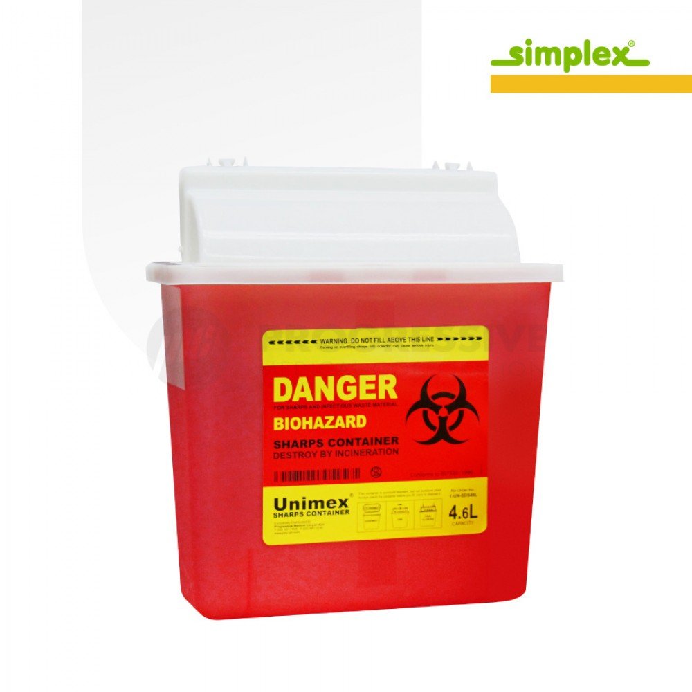 Simplex Sharps Disposal Safe 4.6L