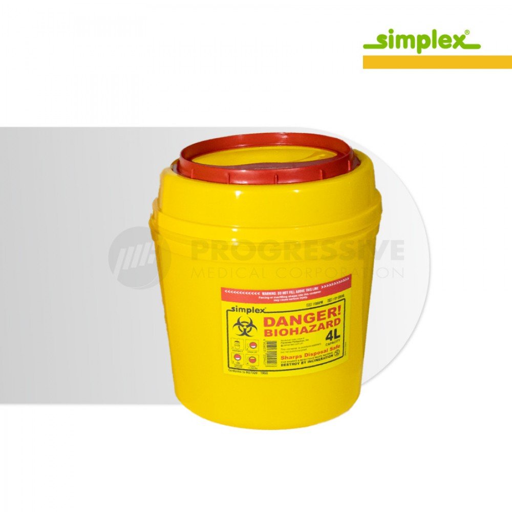 Simplex Sharps Disposal Safe 4L