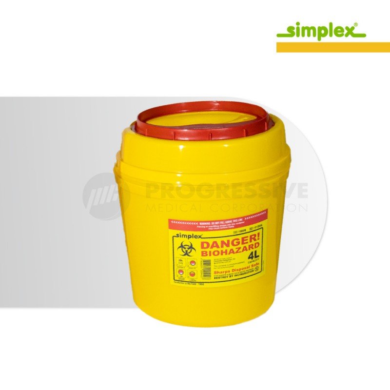 Simplex Sharps Disposal Safe 4L Simplex Sharps Disposal Safe 4L