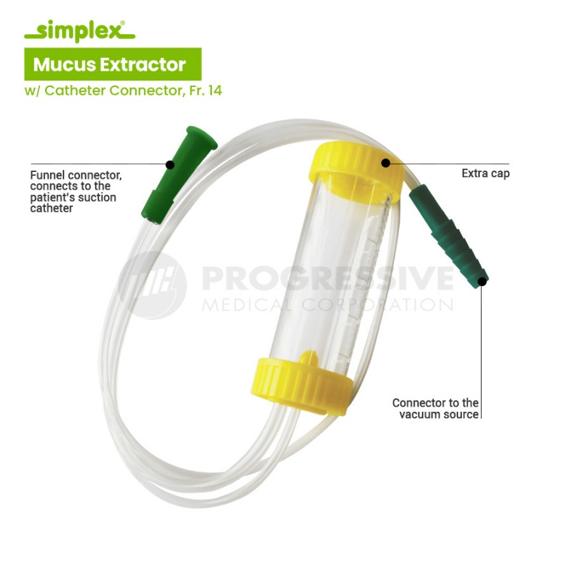 Simplex Mucus Extractor w/ Catheter Connector