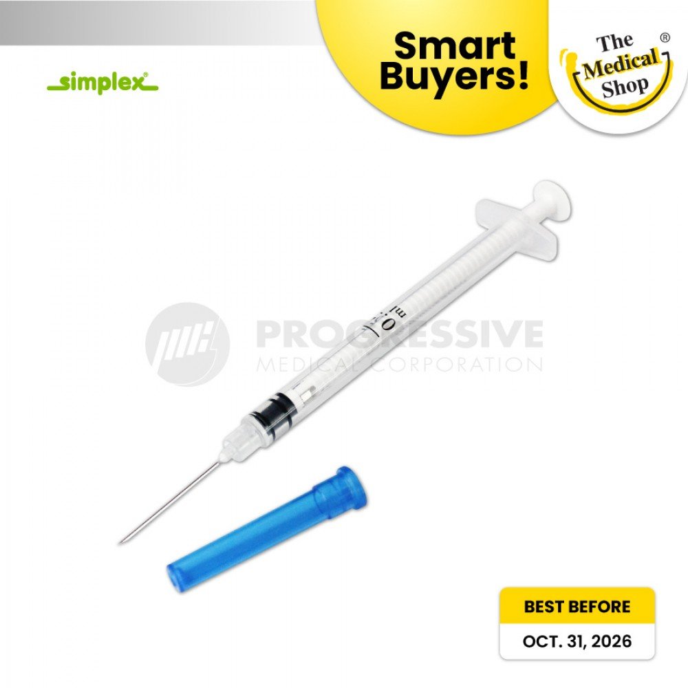 Smart Buyers - Simplex Auto Disable Syringe w/ Needle, 0.5cc, G-23 x 1 (100's)