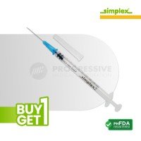 Simplex Disposable Syringe w/ Needle, 1cc G23 x 1 Simplex Disposable Syringe w/ Needle, 1cc G23 x 1