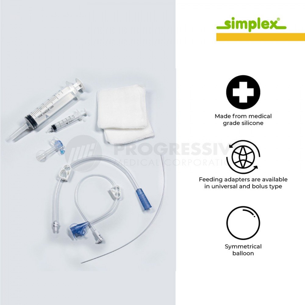 Simplex D-Button Low Profile Gastrostomy Feeding Tube Kit