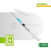Simplex Disp Safety Syringe,  0.3cc-0.5cc, G-23 x1 (100's)