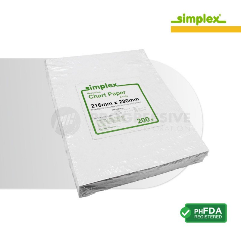 Simplex Thermal Print Paper, 216mm x 280mm (sold per pack of 200s)