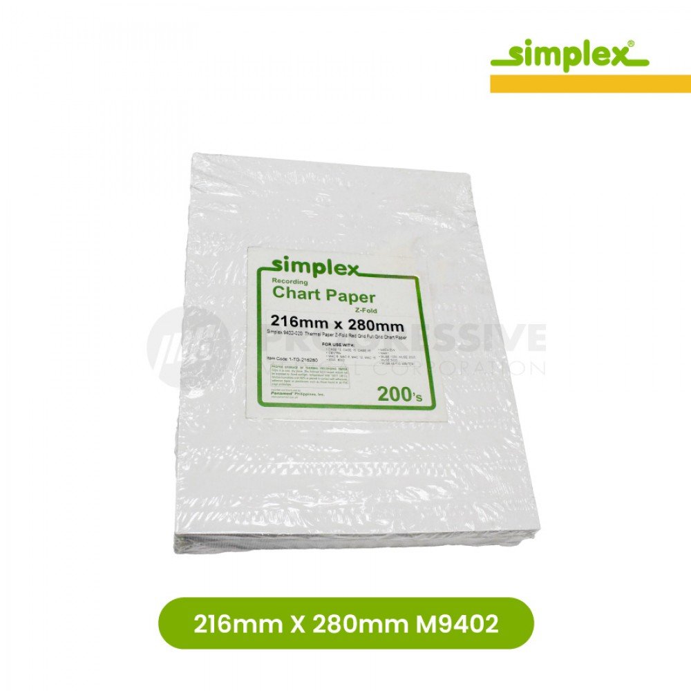 Simplex Thermal Print Paper, 216mm x 280mm (sold per pack of 200s)