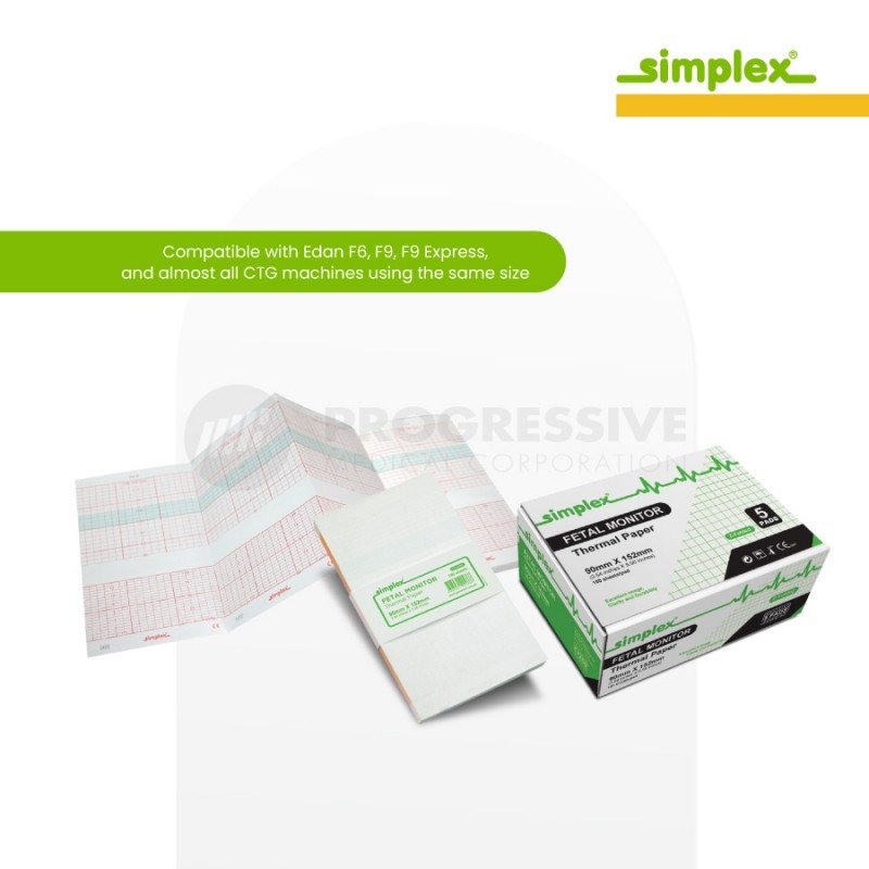 Simplex CTG/ Fetal Monitor Thermal Paper 90mmx152mm