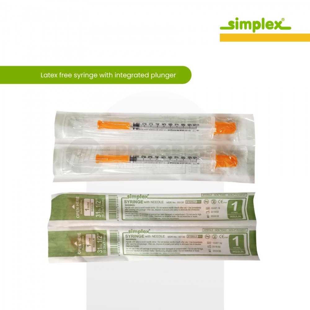 Simplex Insulin Syringe w/ Needle