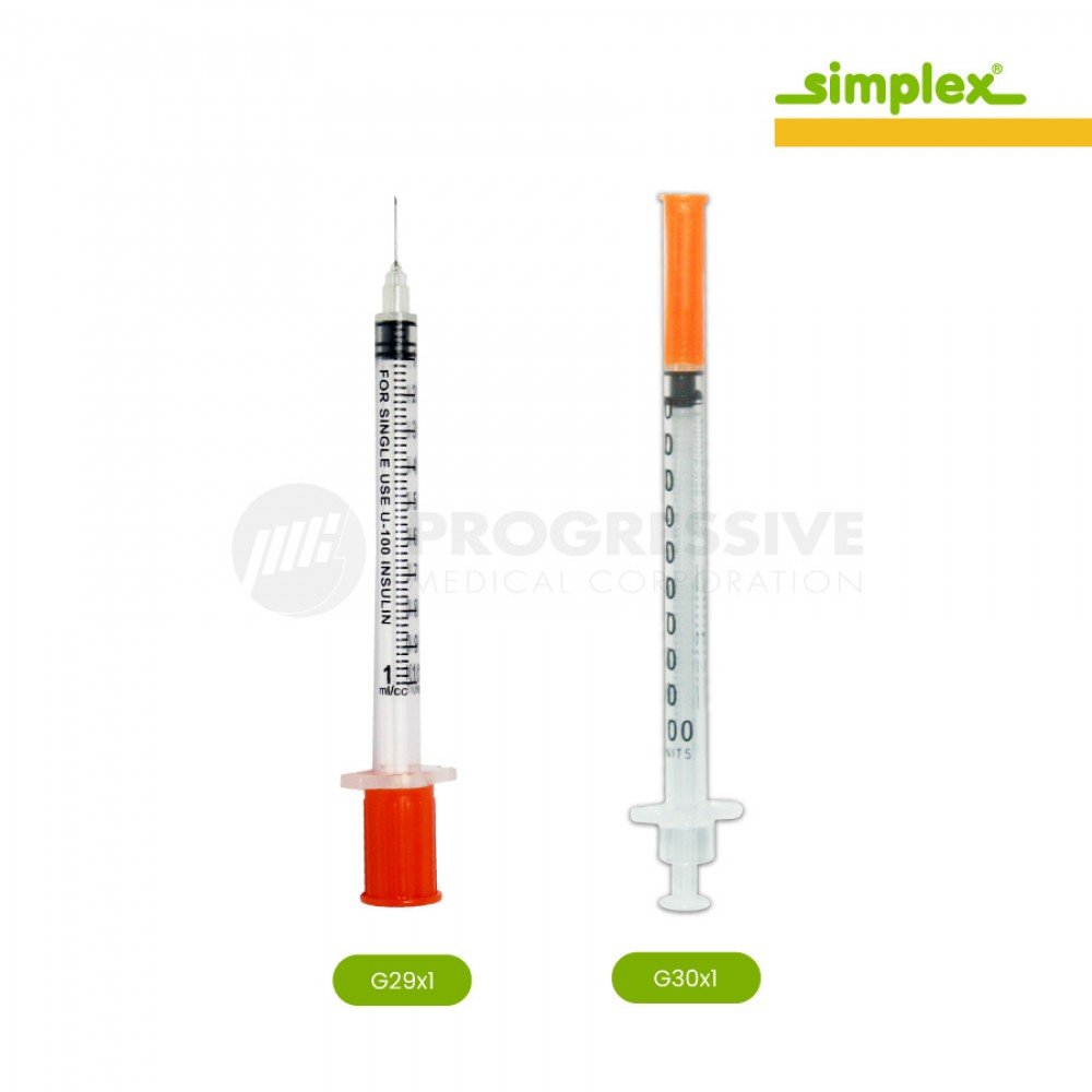 Simplex Insulin Syringe w/ Needle