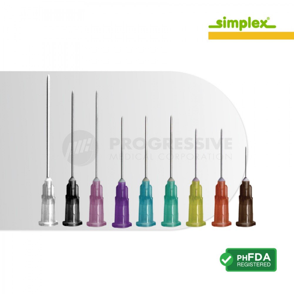 Simplex Disposable Needles (Sold by box of 100s) Simplex Disposable Needles (Sold by box of 100s)