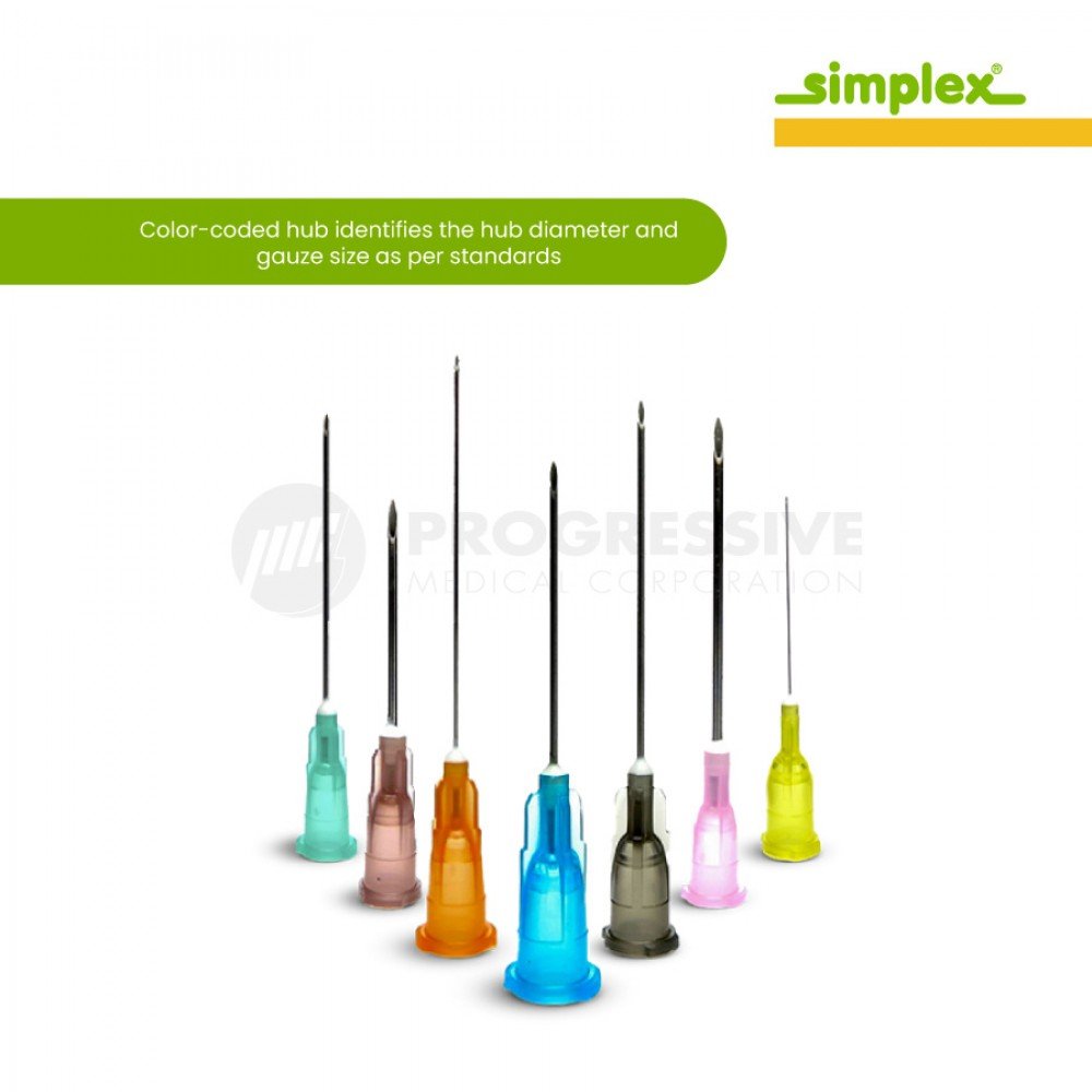 Simplex Disposable Needles (Sold by box of 100s) Simplex Disposable Needles (Sold by box of 100s)