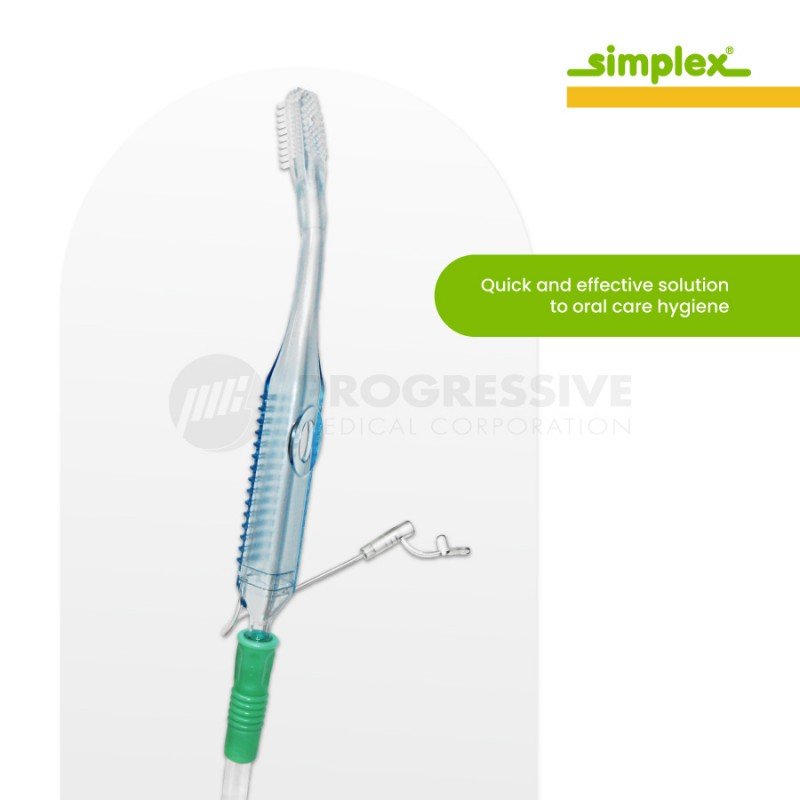 Simplex Silicone Toothbrush with Connecting Tube