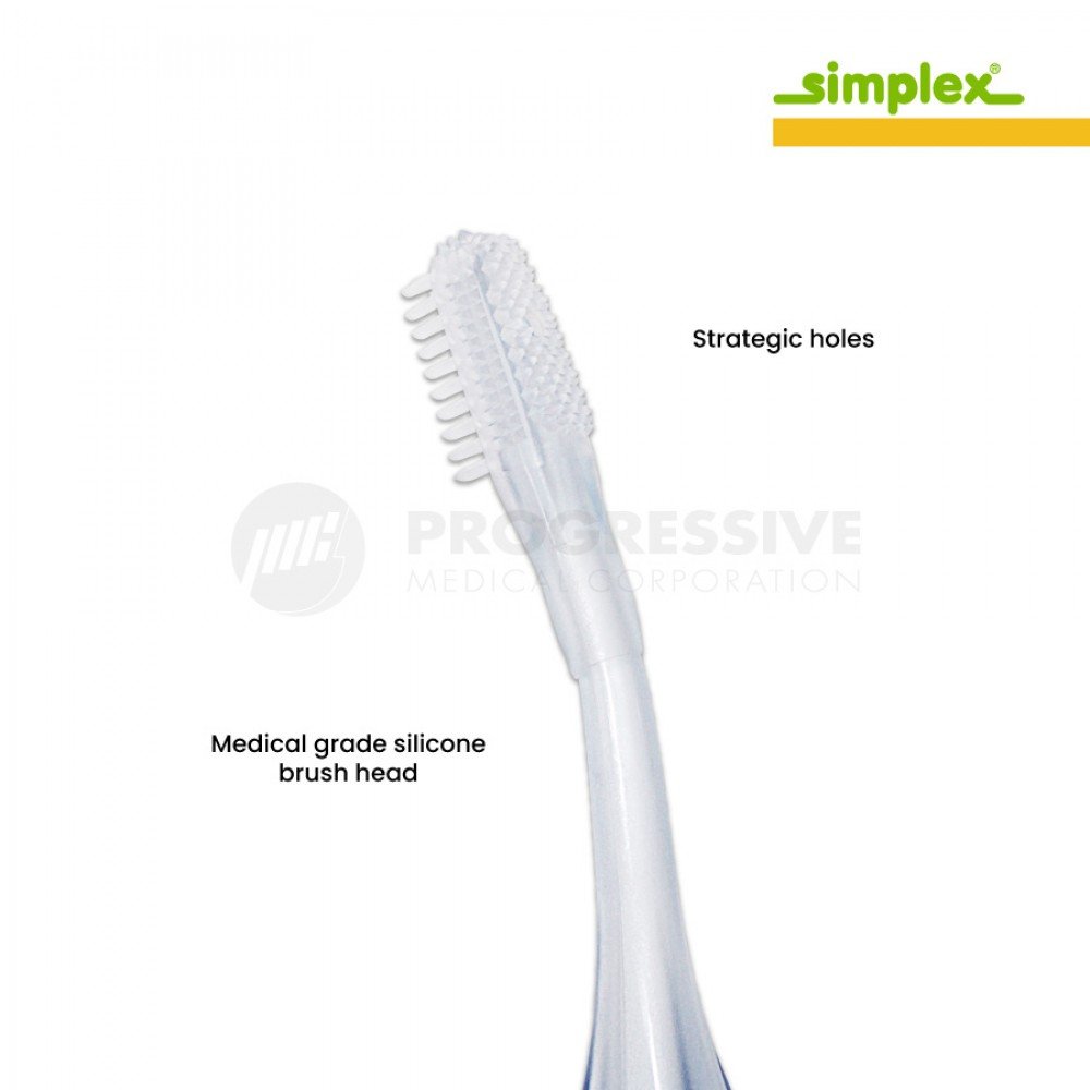 Simplex Silicone Toothbrush with Connecting Tube