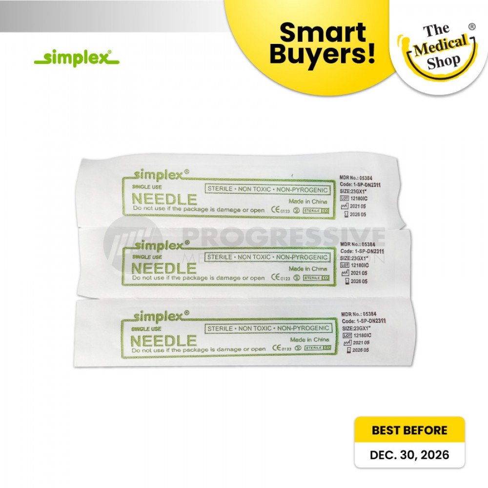 Smart Buyers - Simplex Disposable Needles G-23 x 1 (Sold by box of 100s)