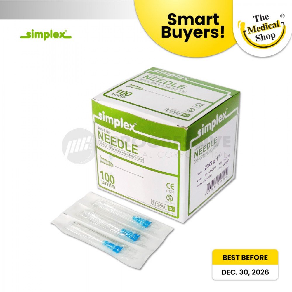 Smart Buyers - Simplex Disposable Needles G-23 x 1 (Sold by box of 100s)