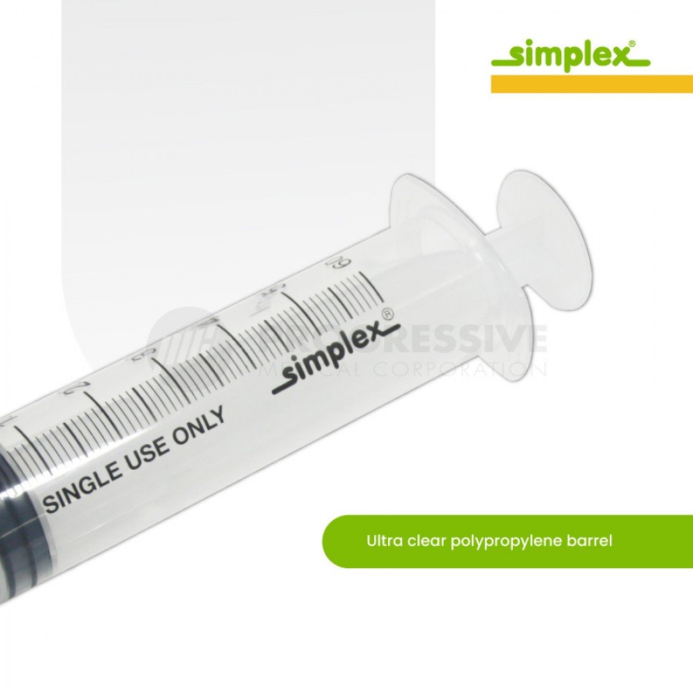 Simplex Disposable Syringe, (Sold by box)