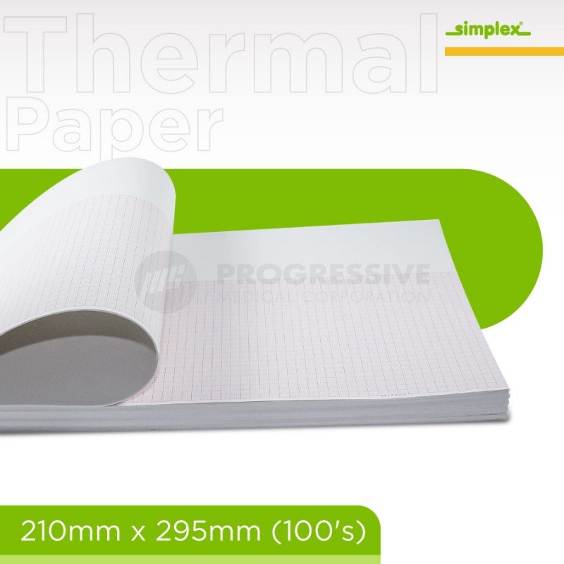 Simplex Thermal Print Paper, 210mm x 295mm (100's)