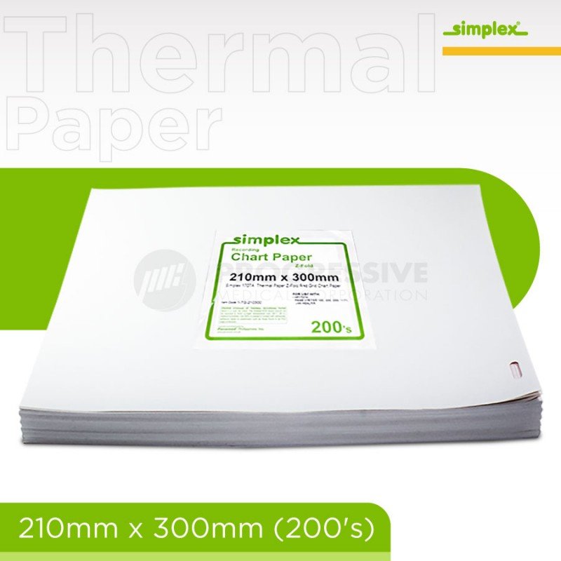 Simplex Thermal Print Paper, 210mm x 300mm (200's)