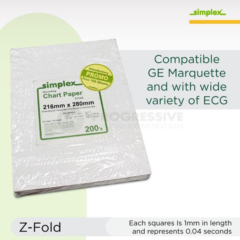 Simplex Thermal Print Paper, 216mm x 280mm (200's)