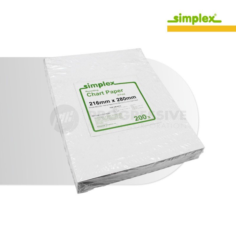 Simplex Thermal Print Paper, 216mm x 280mm (sold per pack of 200s)