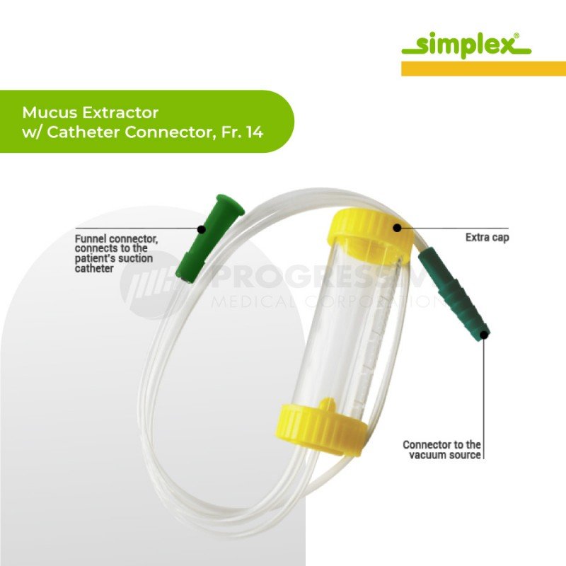 Simplex Mucus Extractor w/ Catheter Connector