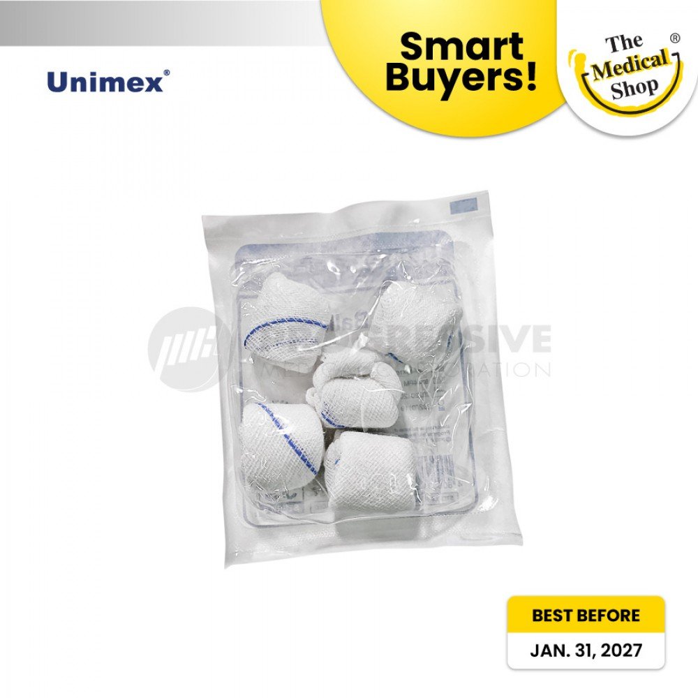Smart Buyers - Unimex Gauze Balls with X-ray Line, Cherry (Sold by pack of 5s) Smart Buyers - Unimex Gauze Balls with X-ray Line, Cherry (Sold by pack of 5s)