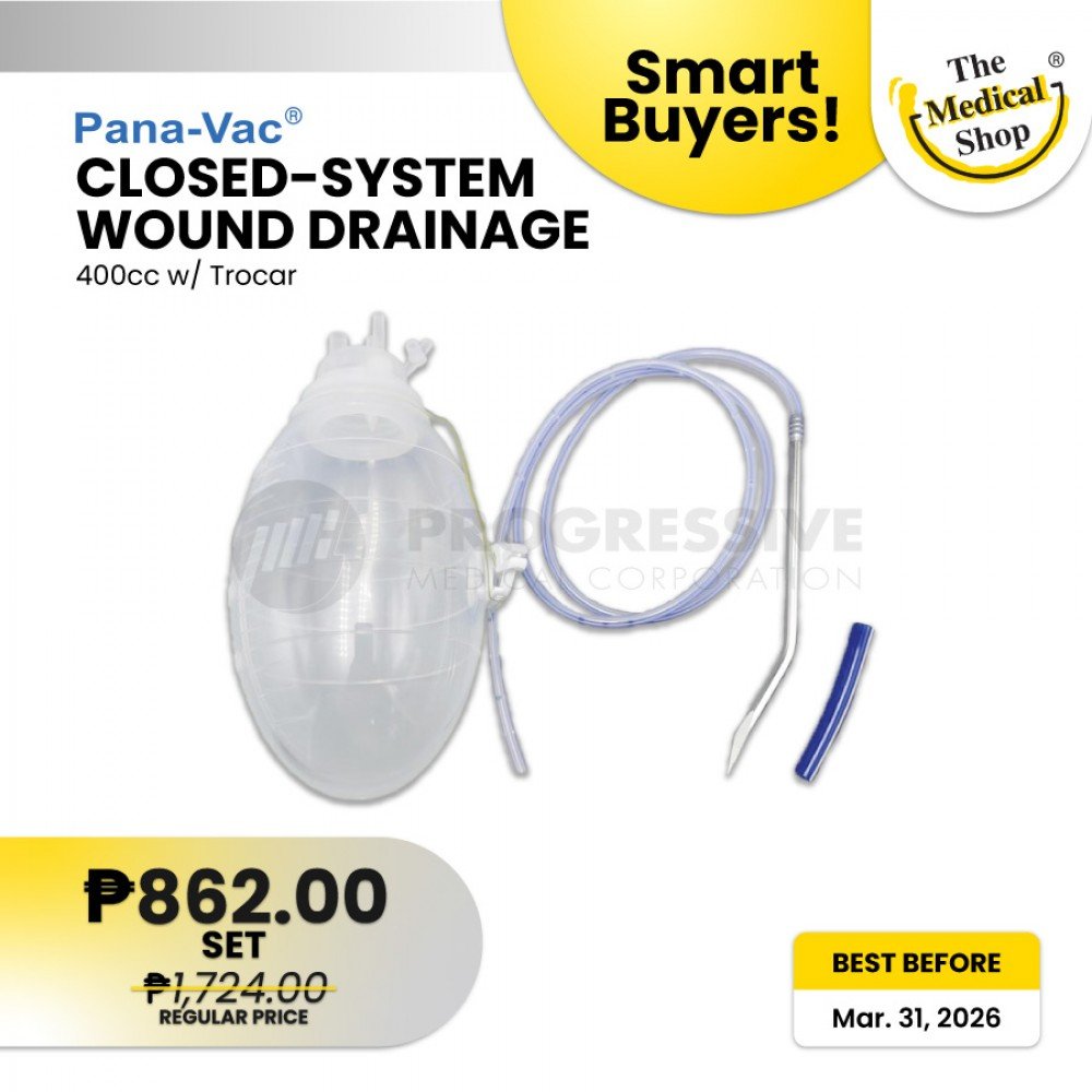 Smart Buyers - Pana-Vac Closed-System Wound Suction 400ml w/ Trocar