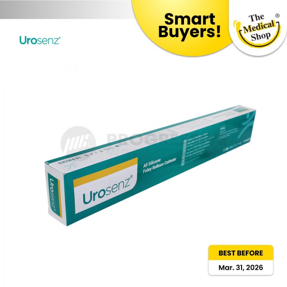 Smart Buyers - Urosenz Silicone Foley Catheter, 3-Way Fr-20 (Sold by 10s)