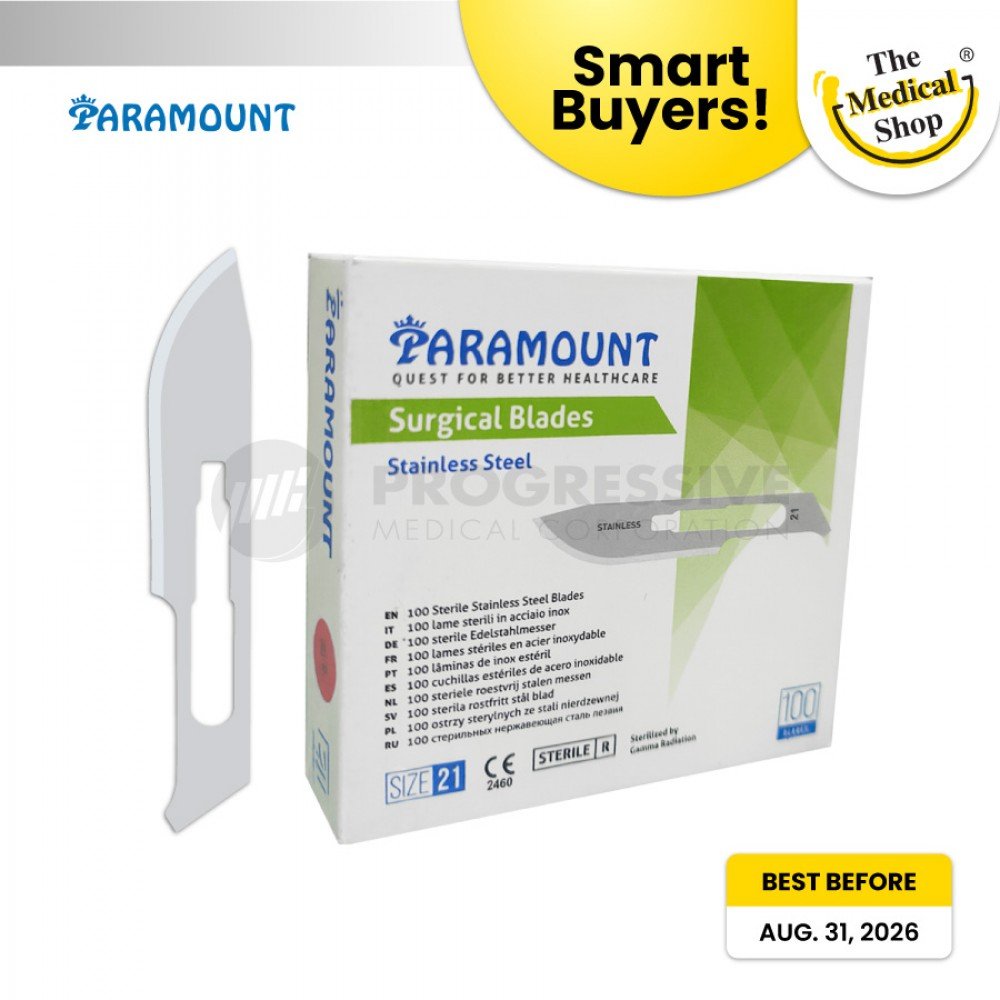 Smart Buyers - Paramount Sterile Surgical Blade SS 21 (sold by box of 100s)