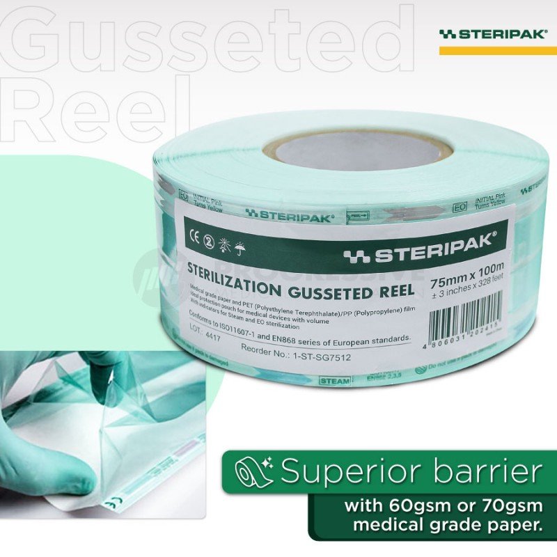 Steripak Sterilization Gusseted Reel