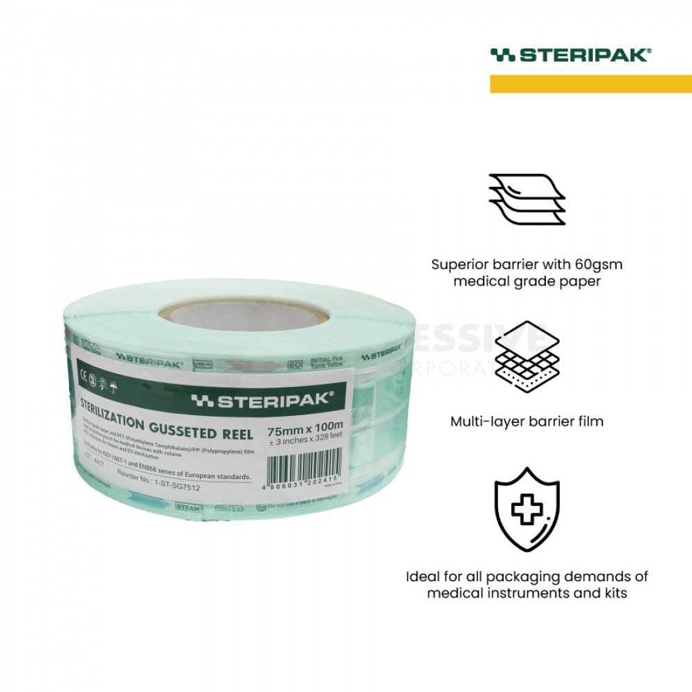 Steripak Sterilization Gusseted Reel Steripak Sterilization Gusseted Reel