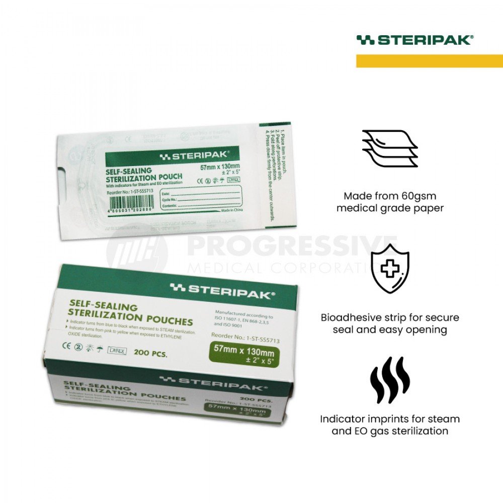 Steripak Self-Sealing Sterilization Pouch Steripak Self-Sealing Sterilization Pouch