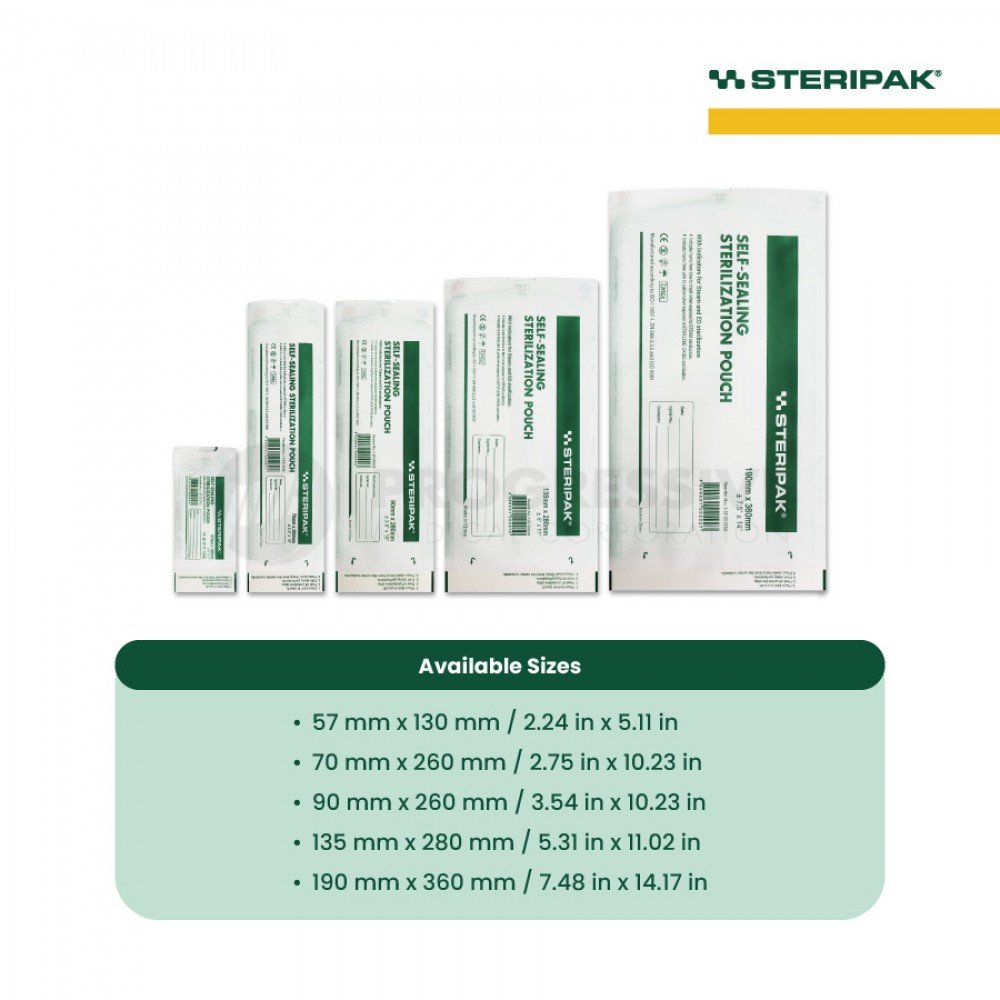 Steripak Self-Sealing Sterilization Pouch Steripak Self-Sealing Sterilization Pouch
