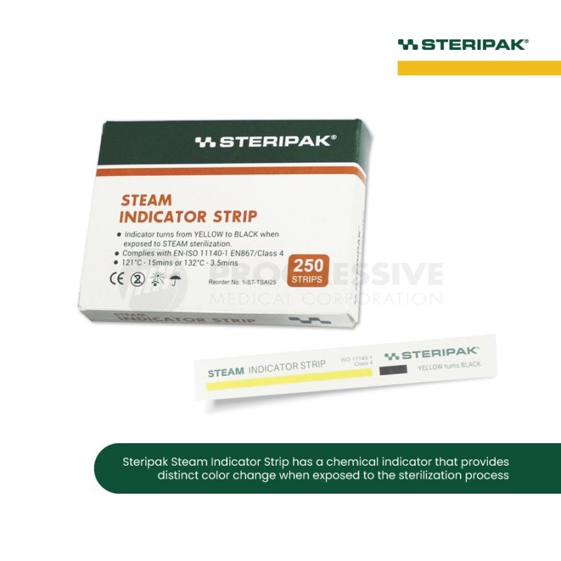 Steripak Steam Indicator Test Strip