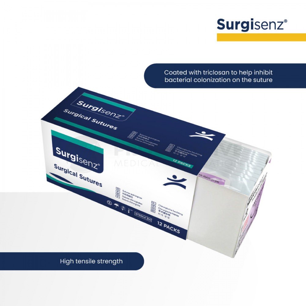 Surgisenz Nexicryl Polyglactin - Antibacterial (Sold by box of 12s)