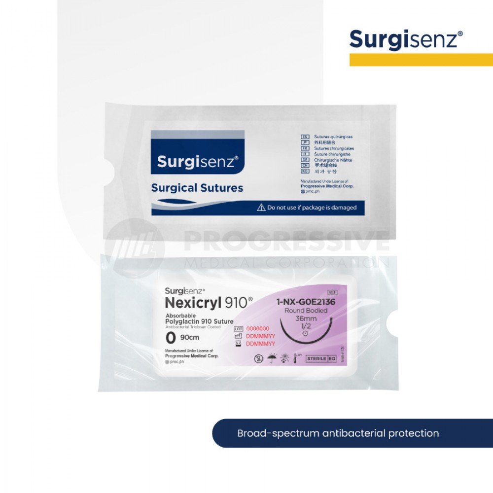 Surgisenz Nexicryl Polyglactin - Antibacterial (Sold by box of 12s)