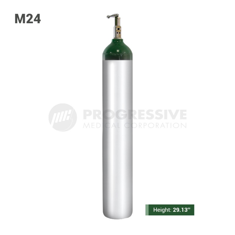 Aluminum Oxygen Cylinder Tank, M24 (with content)