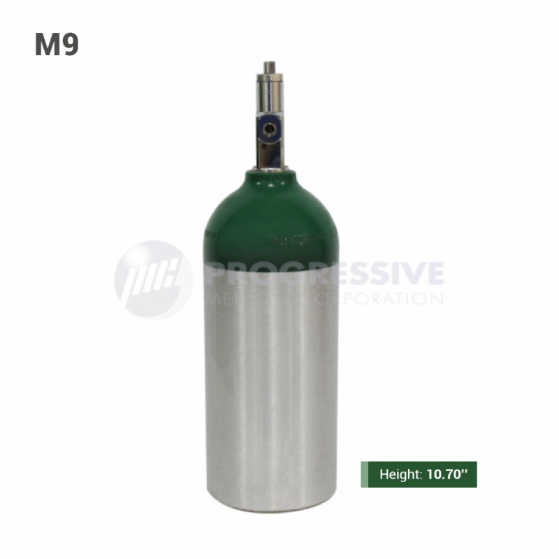 Aluminum Oxygen Cylinder Tank, M9 (with content)