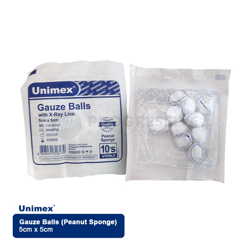 Unimex Gauze Balls with X-ray Line