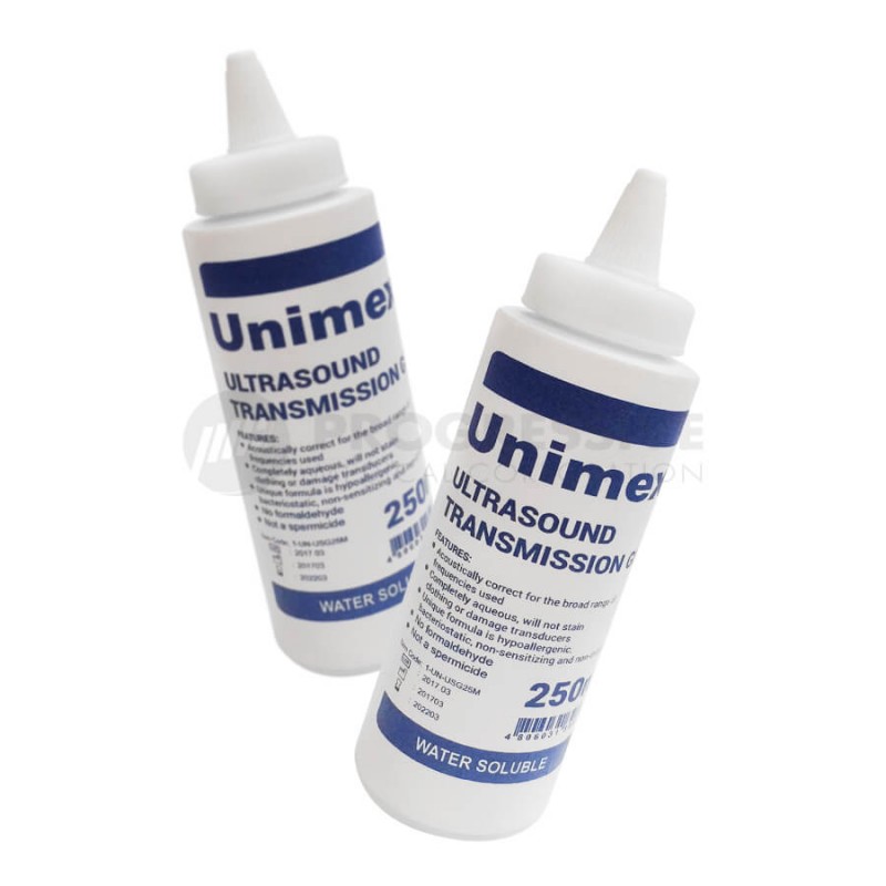Unimex Ultrasound Transmission Gel Bottle (250 ml)