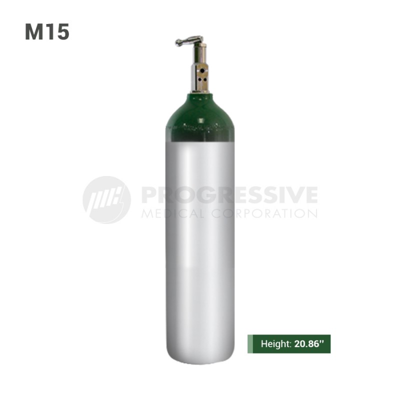 Aluminum Oxygen Cylinder Tank, M15 (with content)