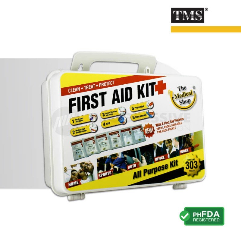First Aid Kit 303 pcs Hard Case