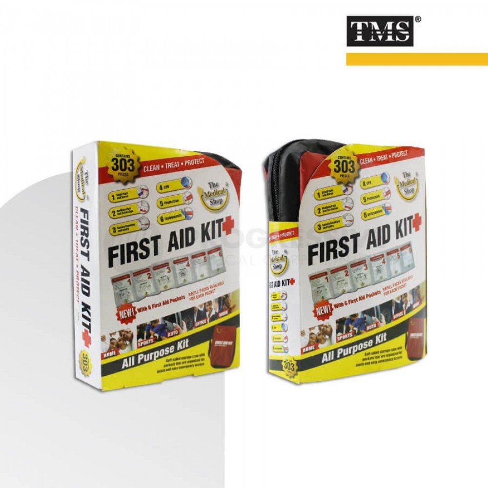 First Aid Kit 303 pcs Soft Case