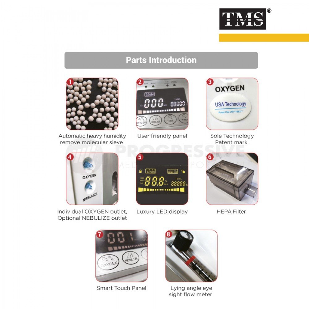 TMS TC-260 Oxygen Concentrator with Nebulization Function