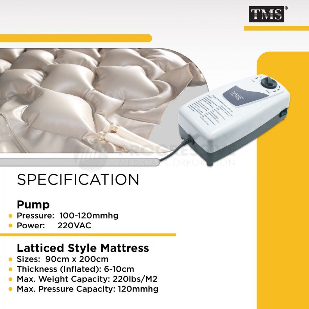 TMS Anti-Bedsore Pump and Mattress, Lattice Style